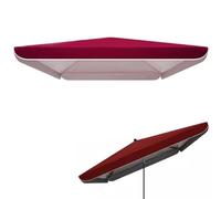 Replacement Canopy 250x250cm for Square Umbrella Garden/Terrace Umbrella Cover Double Layer Oxford Fabric Outdoor Umbrella Fabric (Burgundy 250x32)