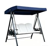 Replacement Canopy Cover for Swing Chairs, Waterproof Material, Heavy Duty Rip Proof Hammock Top Cover, Suitable for 2 or 3 Seater Garden Swings,006,192x124cm/75.6x48.8inch
