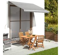 Replacement Canopy Fabric 3x2.5m Sunshade Tent Cover in Anthracite & White Outdoor Awning Material Perfect for Sun Protection