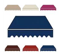 Replacement Canopy Fabric 5x3.5m Outdoor Awning Cover for PatioWaterproof Awning Material 6x4.5m/20x15ft Blue Canopy Replacement Fabric