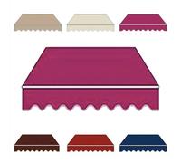 Replacement Canopy Fabric 5x3.5m Outdoor Awning Material for Patio CanopyWaterproof Cover Rose Red 6x4.5m/20x15ft Perfect for Garden and Deck Use