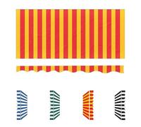 Replacement Canopy Fabric for 2.5m, 3.0m, 6m Retractable Awnings - Canvas Awning Cover, UV Protection, Red, 15x5ft/4.5x1.5m