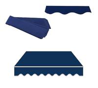 Replacement Canopy Fabric for 3x2.5m Patio ning, Waterproof Retractable Balcony Cover, Blue e Cloth, 13x10ft/4x3.0m Outdoor Canopy Top