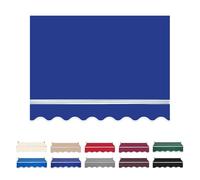 Replacement Canopy Fabric for Awnings 200-700cm Waterproof Outdoor Canopy Material with Valance Indigo Color W300 x L200cm & UV Resistant.