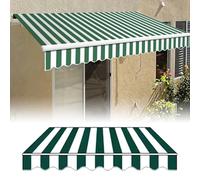 Replacement Canopy Fabric for Balcony Awning 300x200/600x200cm Outdoor Retractable Sun Shade for Patio & Garden (Frame Not Included) - Size: 5x3.5m/16.4x11.4ft Color: D