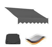 Replacement Canopy Fabric for nings UV Resistant Outdoor e Waterproof Garden Patio BalconyAvailable in 2/3/4/5m Gray/ (12x10ft) 3.6x