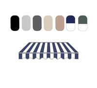 Replacement Canopy Fabric for nings Waterproof Polyester Retractable ning Cover (Blue and White 300x150cm) -UV Resistant Perfect for Balconies and Outdoor Use