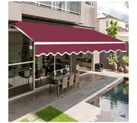Replacement Canopy Fabric for Patio Awning Waterproof Polyester Canvas for Retractable Sunshade Garden Door Window Cover Outdoor Shade 6.5x10ft/2x3m Size