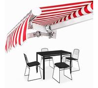 Replacement Canopy Fabric for Patio Tent Garden Shade Cover Retractable Sunshade 3x1.5m 3x2m 4x1.5m 4x2m 5x1.5m 5x2m (Red 3x2m/10x6.5ft)