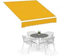 Replacement Canopy Fabric for Patio Umbrella Outdoor Sunshade Cover Manual Sun Sail Awning 2.0x1.5m (Yellow 6.5x5ft) UV Protection Waterproof Durable.