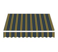 Replacement Canopy Fabric for Retractable Awning Waterproof UVResistant Outdoor Polyester Cover for Patio Residential & Commercial Use (Yellow 400x350cm)