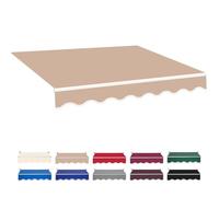 Replacement Canopy Fabric for Retractable Awnings 2m7m Outdoor Patio Garden Balcony Cover Khaki W250 x L200cm Durable WaterResistant Awning Material