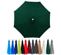 Replacement Canopy for 2.0/2.3/2.5/2.7m/3.0m Cantilever Umbrella with 6/8 Ribs for Yard Garden Beach(Dark green,2.3m/6 ribs)
