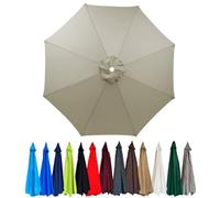 Replacement Canopy for 2.0/2.3/2.5/2.7m/3.0m Cantilever Umbrella with 6/8 Ribs for Yard Garden Beach