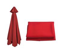 Replacement Canopy for 2.4m & 3m Cantilever Umbrellas Red Fabric Cover for 6 & 8 Ribs Patio Sunshade Durable Outdoor Shade Protector Easy to Install