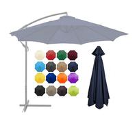 Replacement Canopy for 23.5m Garden Umbrella Thick & Durable 8 Ribs Outdoor Sunshade Cover UV Protection Easy Installation Patio Umbrella Top Cover