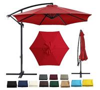 Replacement Canopy for 2M 2.7M 3M Garden Umbrella Waterproof UV Resistant Fabric for 6/8 Arm Patio Umbrella Durable Outdoor Shade Cover