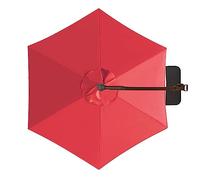 Replacement Canopy for 2m/2.7m Round Parasol - Waterproof Garden Umbrella Cover for 6/8 Ribs Offset & Straight Umbrellas - UV Resistant Red 270cm Size