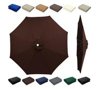 Replacement Canopy for 3.5m Cantilever Parasol Umbrella - 8 Arms Anti-UV Large Outdoor Umbrella CoverSunshade for Garden Patio Easy to Install