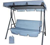 Replacement Canopy for 3-Seater & 2-Seater Hollywood Swing Waterproof Garden Swing Cover Brown Size: 142x120x18 cm Fits Swing Seat 130 cm