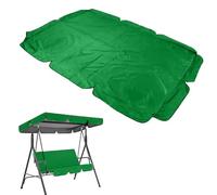 Replacement Canopy for 3-Seater Hollywood Swing Garden Swing Cover 140cm-190cm Waterproof Sunshade Outdoor Swing Roof Green (190x132 cm)