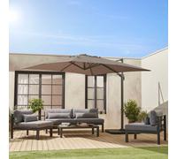 Replacement Canopy For 3X3M Parasols Beige-Brown - Sweeek