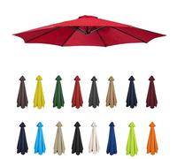 Replacement Canopy for 6/8 ft Patio Umbrella Garden Umbrella Top Cover Waterproof Shade for Outdoor Table Beach Pool - Durable & UV Resistant
