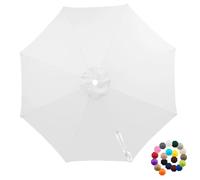 Replacement Canopy for 6/8 Rib Patio Umbrellas - 6.5ft to 10ft Outdoor Market Umbrella Top Cover - Offset Cantilever Parasol Canopy Replacement