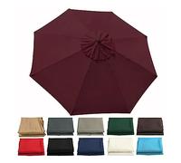 Replacement Canopy for 6/8 RibUmbrella 2.7m Wine RedTop CoverUmbrella Fabric Canopy for Gar Deck Pool BBQ