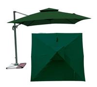 Replacement Canopy for 8-Rib Patio Umbrella, 300x300cm/250x250cm Square Sunshade Fabric, Outdoor Umbrella Cover, Versatile Awning for Deck and Garden