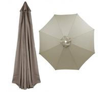Replacement Canopy for Garden Umbrella 2.5m 3.0m 4.0m 6/8 Ribs Waterproof Patio Umbrella Cover Market Pool Umbrella Fabric Taupe 8 Ribs 350cm