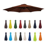 Replacement Canopy for Garden Umbrella 6/8ft Patio Umbrella Cover Waterproof Outdoor Shade Top for Beach Pool Garden Table - Durable & UV-Resistant