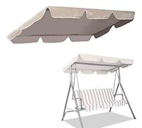 Replacement Canopy for Hollywood Swing Waterproof 600D with PVC Coating Fits 2-Seater & 3-Seater Garden Swing Chair Green Size: 195 x 125 x 15 cm