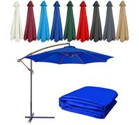 Replacement Canopy for Offset Umbrella, UV-Resistant, Durable Tear-Resistant Fabric, Outdoor Patio Umbrella Top Cover (Canopy Only), Blue
