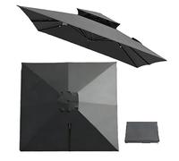 Replacement Canopy for Patio 2.5x2.5/3.0x3.0/4.0x3.0m Rectangular/Square Outdoor Cover for Garden Terrace Beach Table8 Ribs