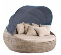 Replacement Canopy for Patio Round Daybed, 66 Inch Round Daybed Replacement, Retractable Top Cover for Outdoor Rattan Wicker Sunbed (N)