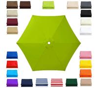 Replacement Canopy for Patio Umbrella 6 Ribs Outdoor Umbrella Canopy Fits 2m 2.15m 2.3m 2.5m 2.7m 2.8m 3m Umbrellas Multiple Colors and Sizes for Patio Market Garden Use(Grass green,2.7m/8.9ft)