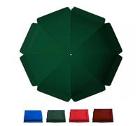 Replacement Canopy for Round Patio Umbrella, 8 & 10 Ribs, Market Table Umbrella Cover, Fits 180cm, 210cm, 220cm, 240cm, Green, Durable Waterproof Fabric