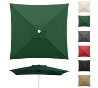 Replacement Canopy for Square Umbrella 2x2m/3x3mGreen Polyester Shade Cover for 4/8 Ribs Patio Umbrella Waterproof Outdoor Canopy Top Replacement