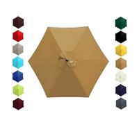 Replacement Canopy for Umbrella Waterproof UV-Resistant Fabric Cover for Garden Patio Outdoor Pool Beach Umbrella - Enhance Shade & Protection