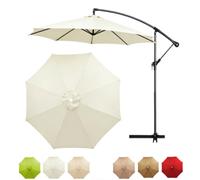 Replacement Canopy, Patio Umbrella Canopy, Parasol Replacement Top, 6 Ribs Umbrella Cover, 8 Ribs Canopy, Outdoor Garden Umbrella Fabric Cover(Cream White,8-RIBS 2.5m)