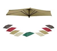 Replacement Canopy Ribs for Semi-Rectangular Umbrellas Fits 250x130cm 250x120cm 200x100cm (Tawny 2.5m x 1.2m 8.2' x 4') - Weather-Resistant & Long-Lasting