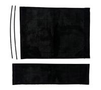 Replacement Canvas Chair Director, Soft Canvas Replacement Seat Cover, Replacement Fabric for Camping Patio Garden Outdoor Indoor, 20.47x6.3 Inch, Black, 1 Set