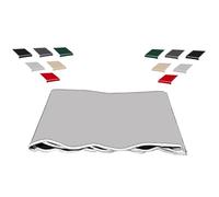 Replacement Canvas for 8ft-18ft Retractable Awnings - Light Grey Outdoor Sun Shade Canopy Cover Patio Awning Fabric (12x6.5ft/365x200cm)
