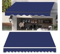 Replacement Canvas for Retractable ning 8ft-16ft, Waterproof Polyester Patio Canopy Fabric, Sun Shade Shelter Cover, Navy Blue, Ideal for Outdoor Use (6.6x5ft Size)