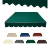 Replacement Canvas for Retractable ning 8ft15ft PatioCanopy Cover Green Sunfor Garden Window Door 3x1.5m / 10x5ft