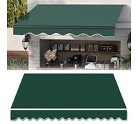 Replacement Canvas ning 8ft-16ft - Waterproof Polyester Outdoor Patio Canopy Fabric, Sun Shade Shelter Cover, Green (Size: 13x10ft) - & UV Resistant