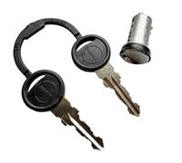 Replacement Caravan Door Lock Barrel with 2 Keys - Fits Hartal & Vecam Door Locks - Short Tang - Secure Motorhome & Campervan Access - Easy Install