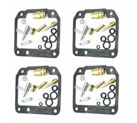 Replacement Carb Carburetor Repair Kit Chamber Seal Float Valve Seat Main Pilot Jet Air Mixture Screw For Yamaha FZ600 1986-1988(Style 1)