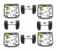 Replacement Carb Carburetor Repair Kit Chamber Seal Float Valve Seat Main Pilot Jet Air Mixture Screw For Yamaha FZ600 1986-1988(Style 4)